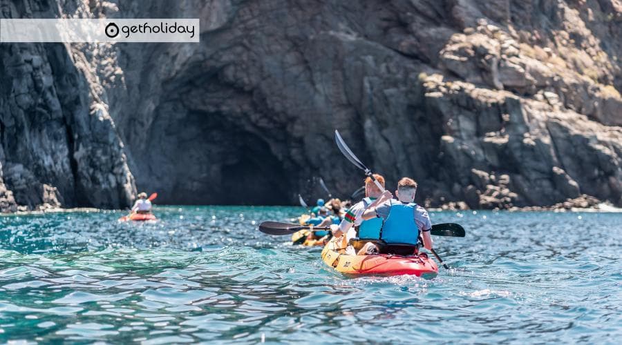 Kayaking and snorkeling in Los Cristianos